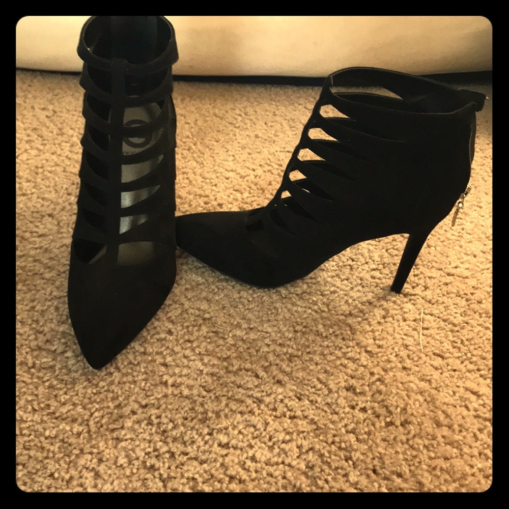 G by Guess black suede booties